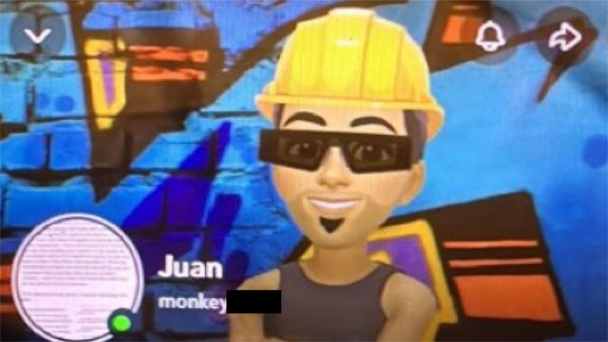 Juan Espinoza Martinez's alleged SnapChat avatar