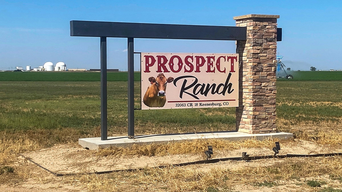 A sign for Prospect Ranch