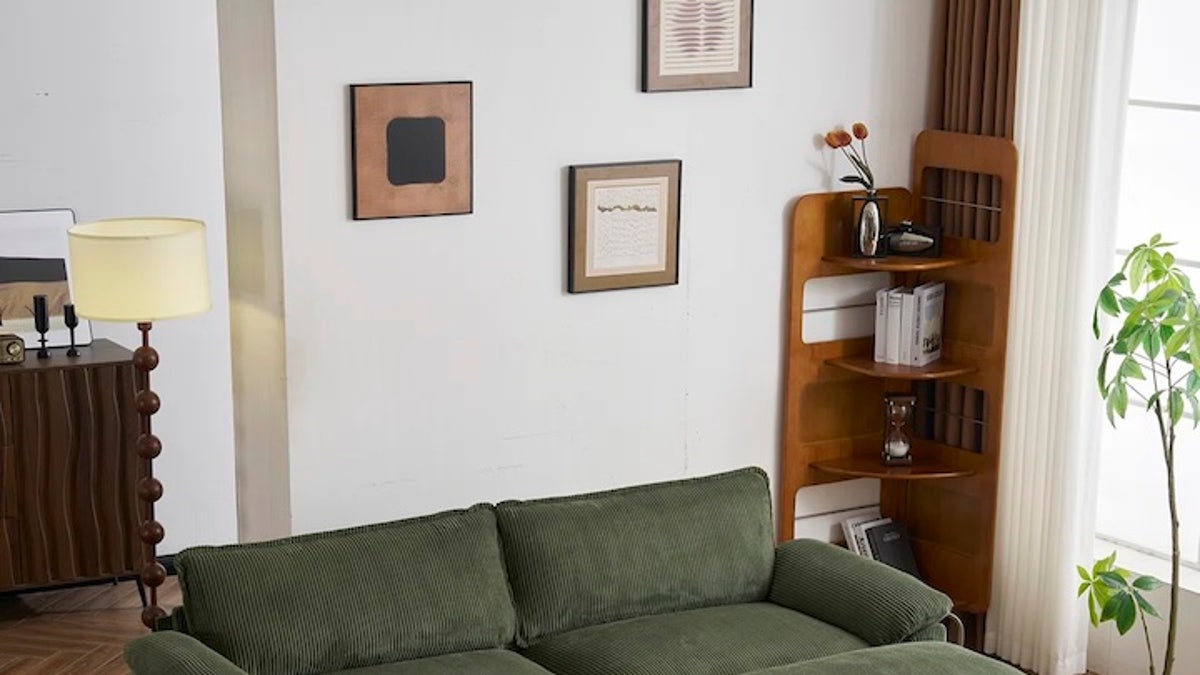 Oversized sofa for lounging