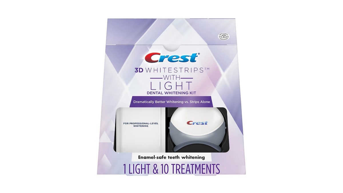 These Crest 3D Whitestrips come with a LED light that works to weaken stains.