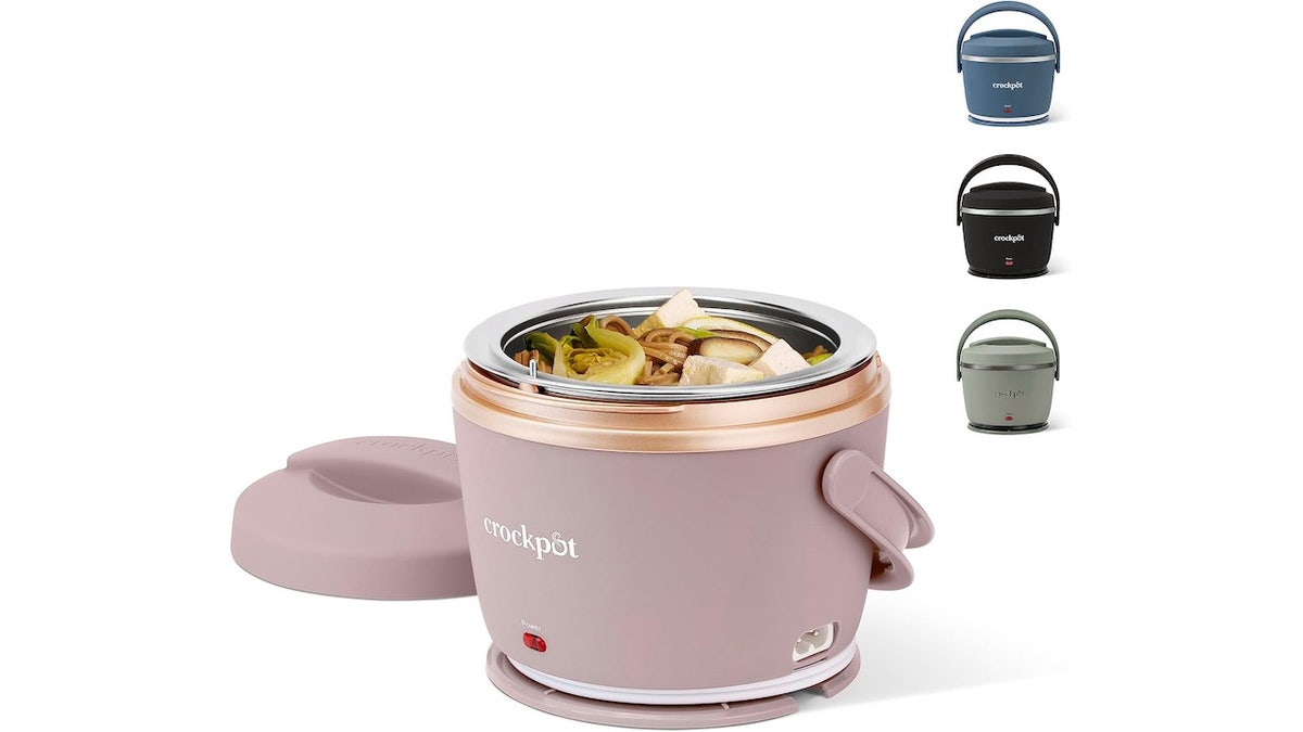 A Crock-Pot lunchbox makes it easy to bring leftovers for lunch.