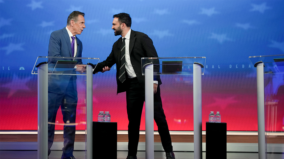 cuomo and mamdani shaking hands nyc debate