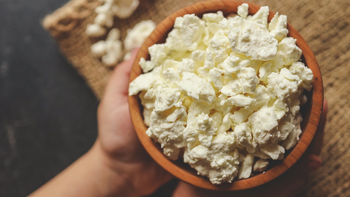 Bowl of cottage cheese