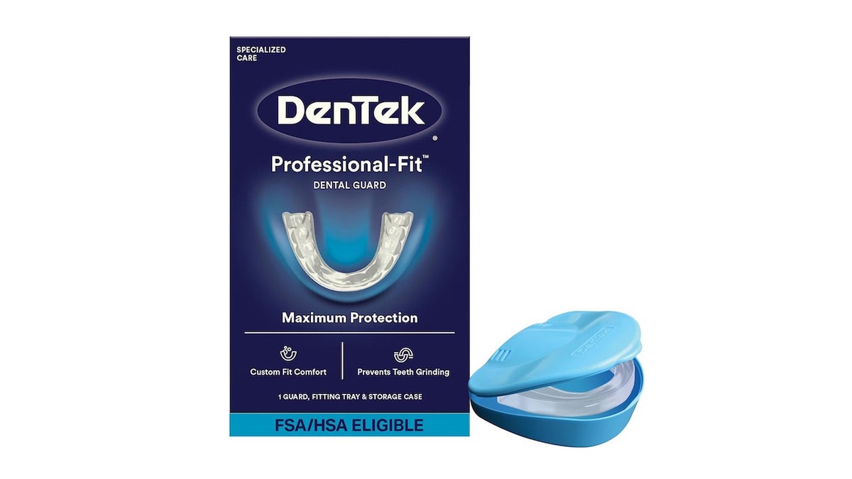 Stop grinding your teeth while you sleep with a mouthguard.