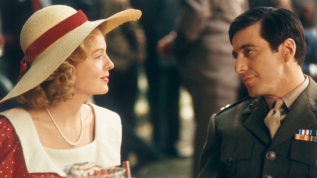 Diane Keaton and Al Pacino in a scene from "The Godfather"
