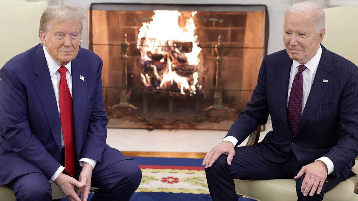 O presidente eleito Donald Trump se reúne com o presidente Joe Biden em 2024