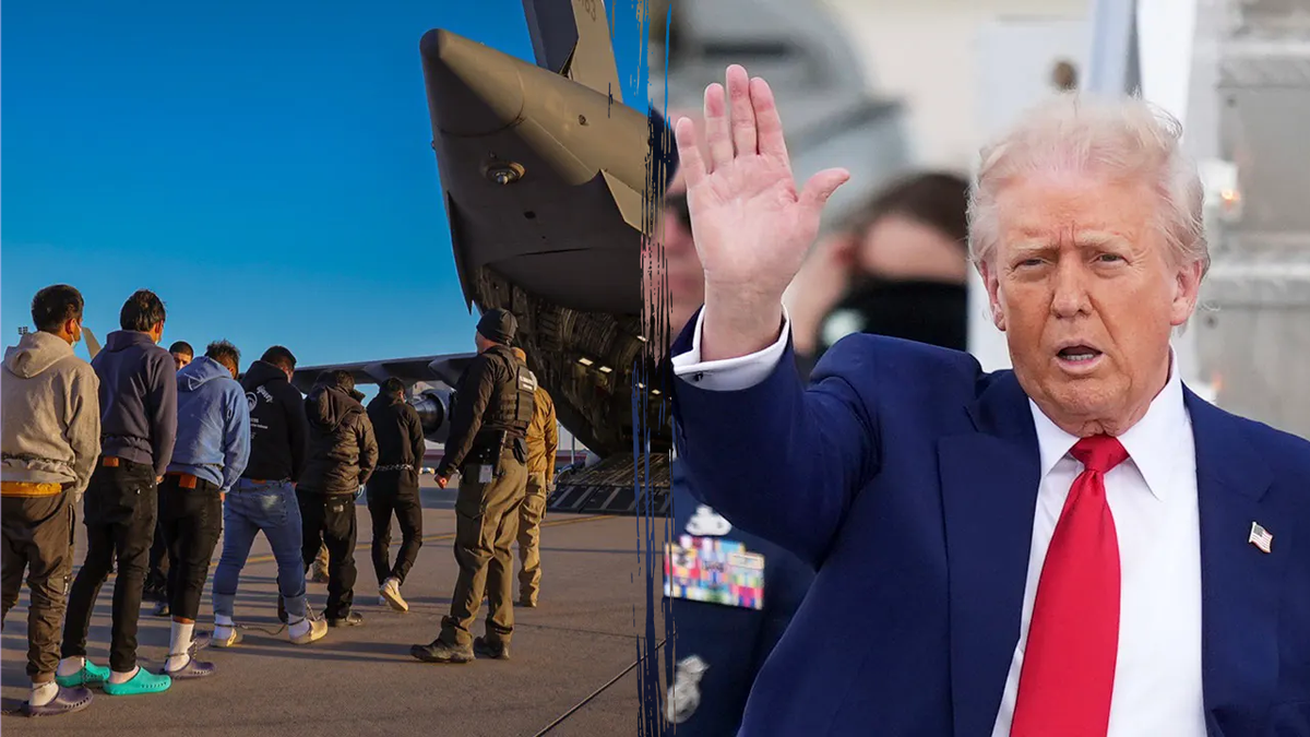 Una división que muestra la ola del presidente Donald Trump y la deportación de inmigrantes ilegales