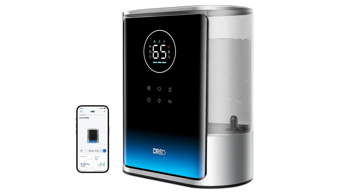 Easily control your humidifier from the Dreo app. 