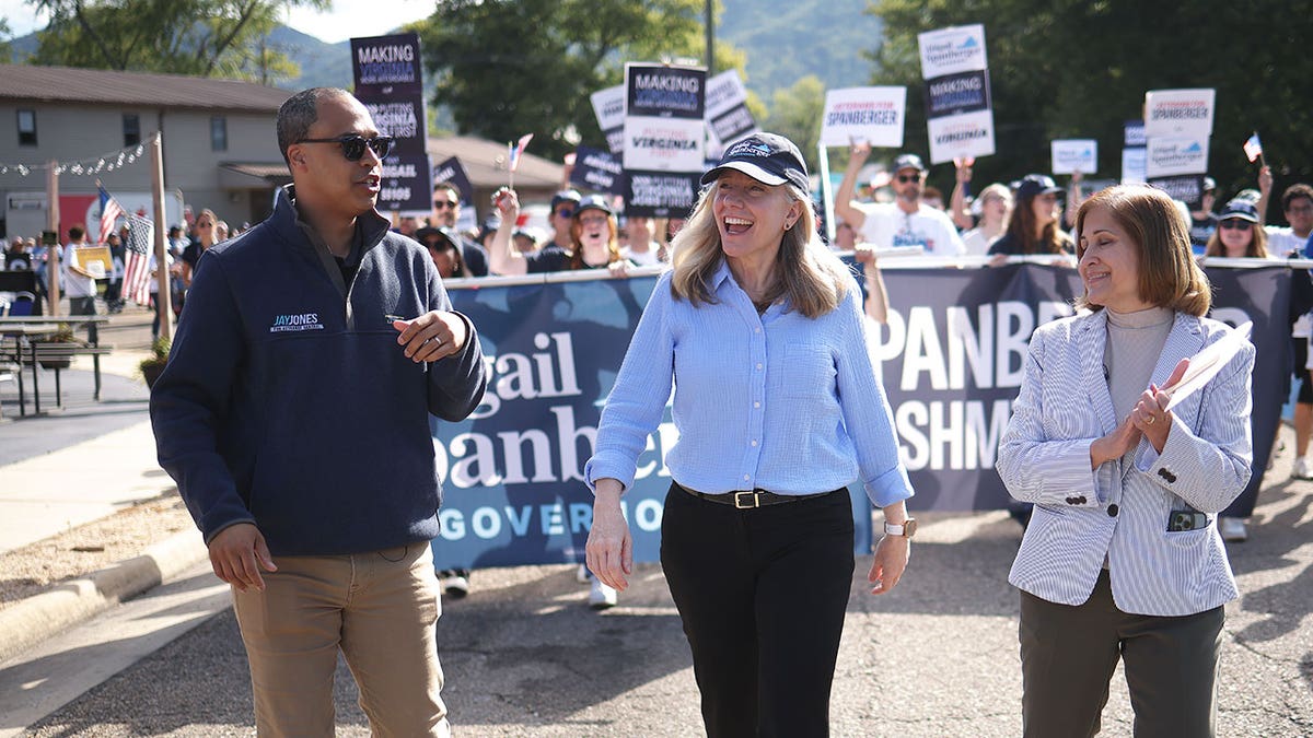 Virginia candidates march in parade