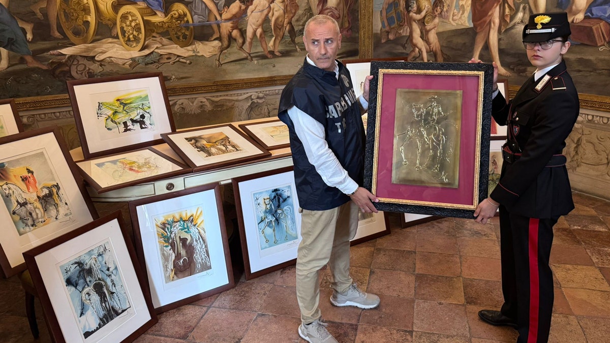 forged Salvador Dalí pieces seized from Parma art exhibition
