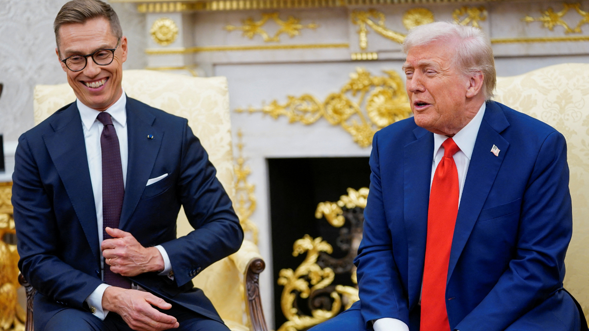 U.S. President Donald Trump and Finland's President Alexander Stubb in the Oval Office