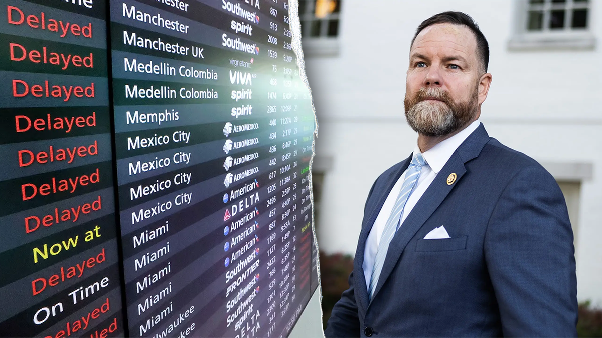 Retrasos de vuelo en el aeropuerto y el representante Aaron Bean