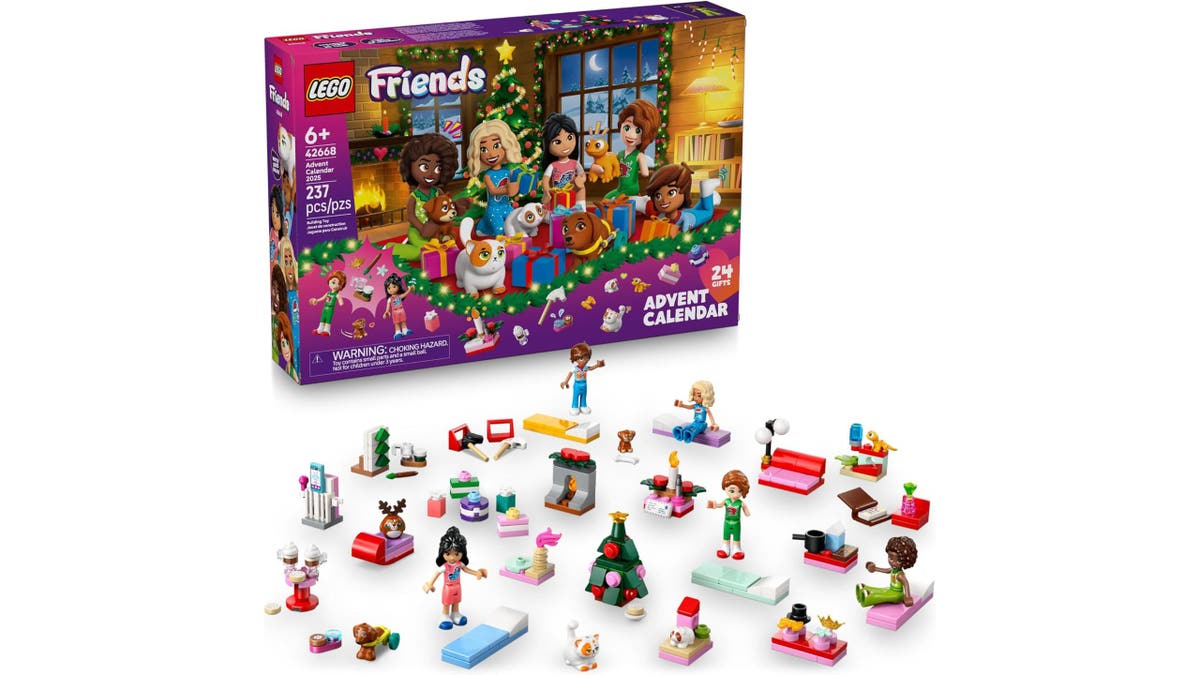This Lego Advent Calendar comes with mini-dolls, pets and festive builds.