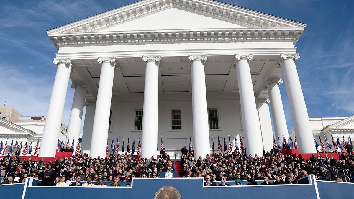 Capitolio del Estado de Virginia en Youngkin Inauguration