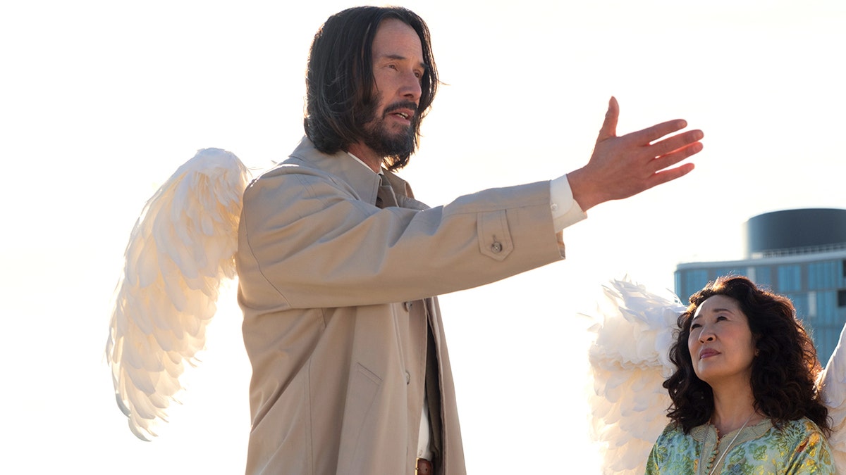 Keanu Reeves and Sandra Oh in Good Fortune
