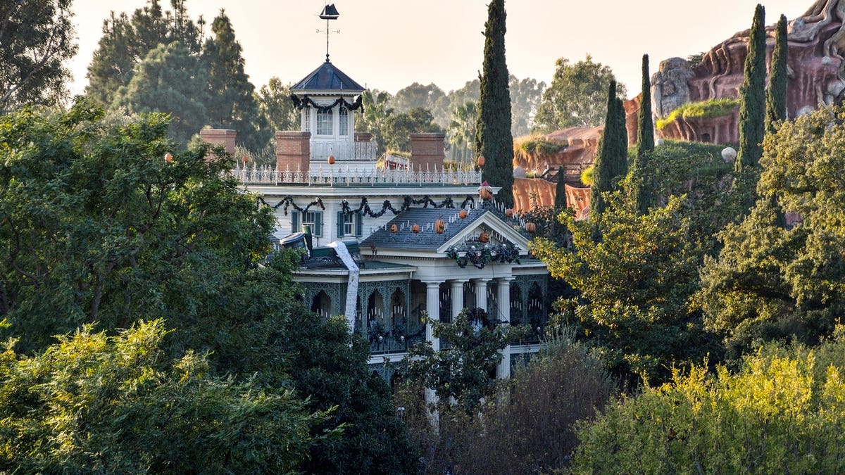 Haunted Mansion ride at Disneyland