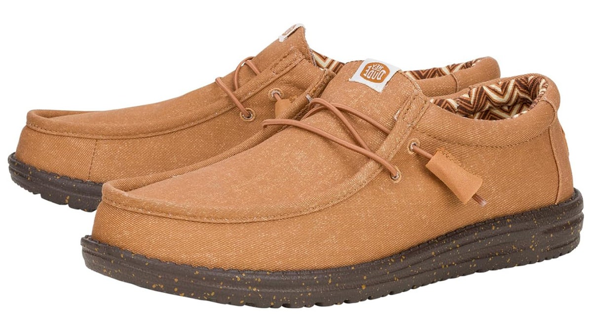 Easily slip on these stylish, supportive shoes.