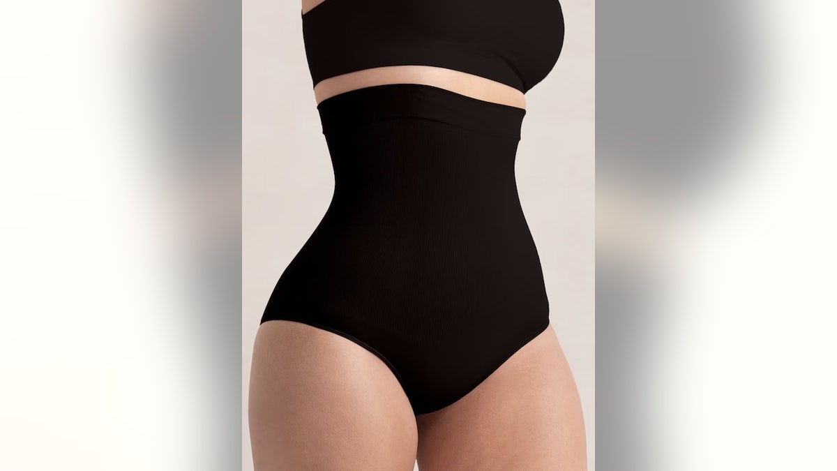 This shaping panty does its job and actually stays put. 