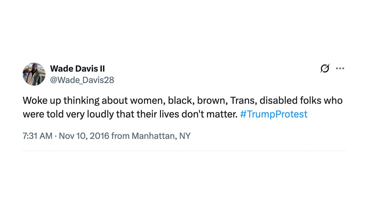 Netflix executive Wade Davis took to Twitter with thoughts about President Donald Trump’s 2016 Election Day victory.