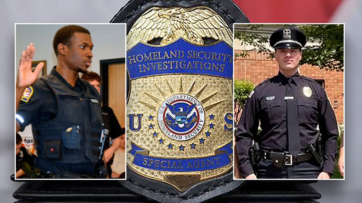 Jon Luke Evans and Radule Bojovic — both accused of being in the U.S. illegally while serving as police officers — have been taken into custody by ICE.