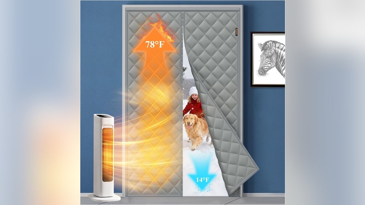 Use insulated door curtains to keep drafts out.