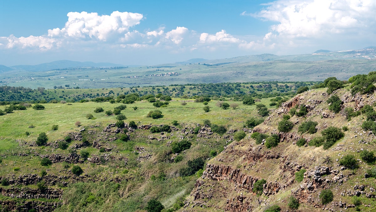1,500-year-old ancient synagogue discovered in Israel's Golan Heights 3 View of Golan Heights valley, trees
