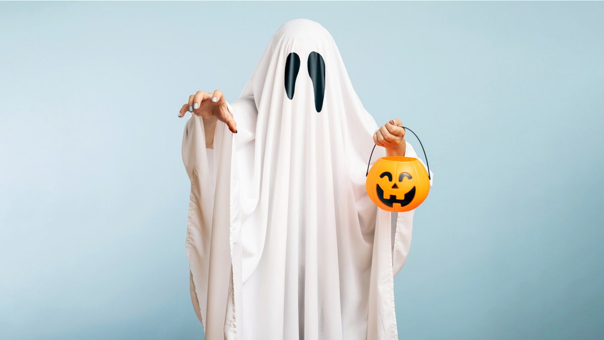 A white sheet is the core of your ghost costume.