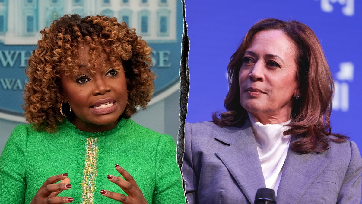 Karine Jean-Pierre and Kamala Harris
