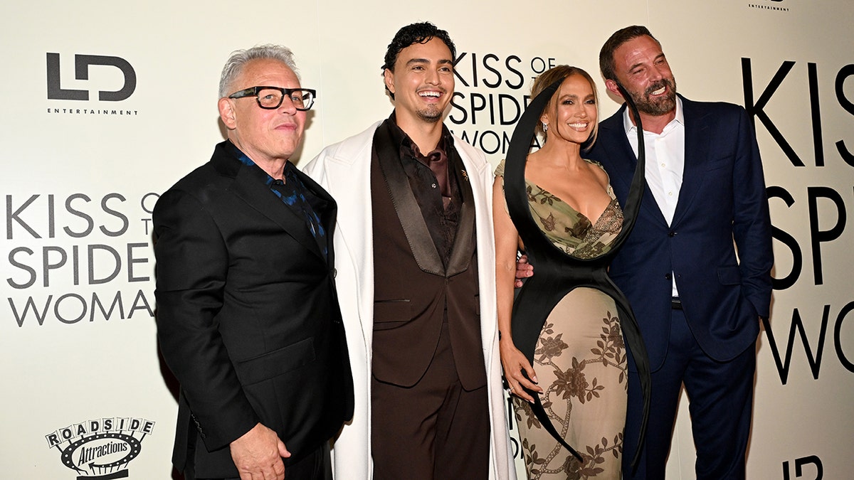 Jennifer Lopez, Ben Affleck and others on the red carpet at the premiere of "Kiss of the Spider Woman" in October 2025.