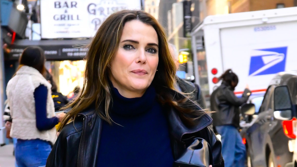 Keri Russell walks in NYC