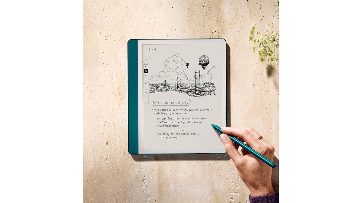 Upgrade her e-reader to one that lets her take notes, too.