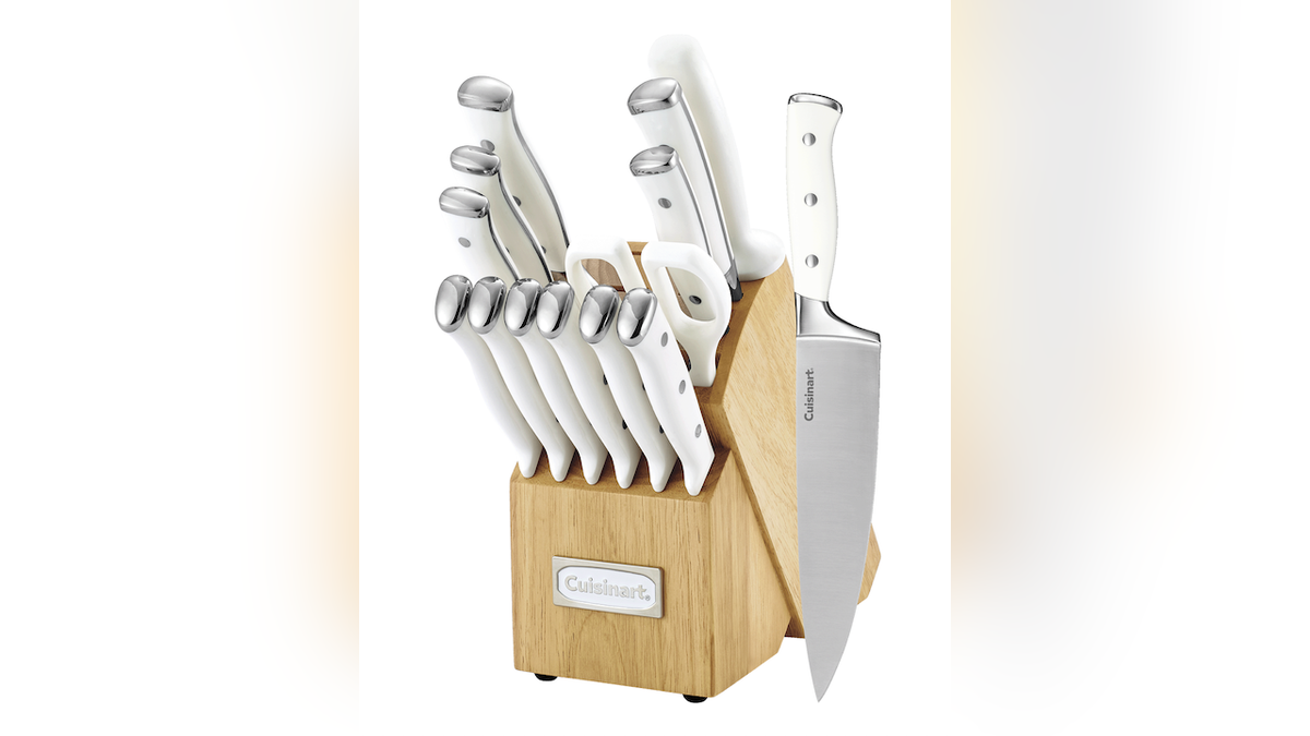 Update your kitchen with this 15-piece knife set.  
