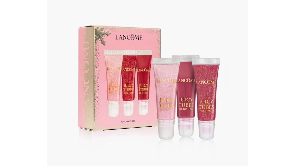 This iconic lip gloss trio delivers shine and hydration.