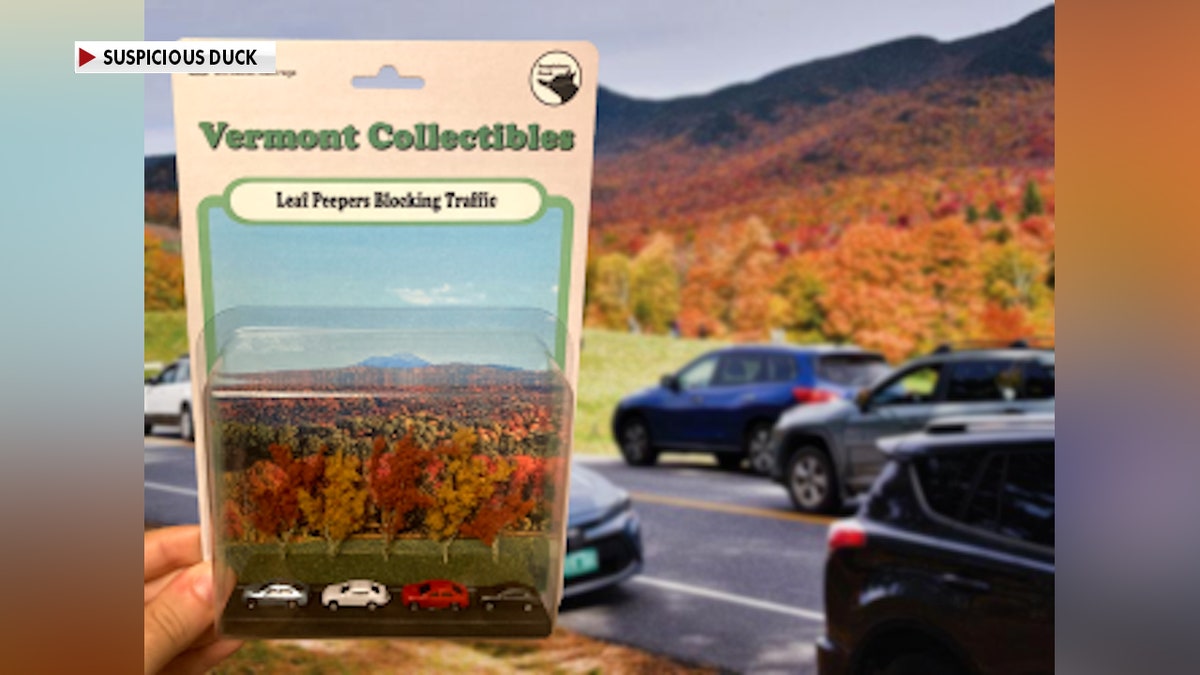Leaf-peepers blocking traffic collectible