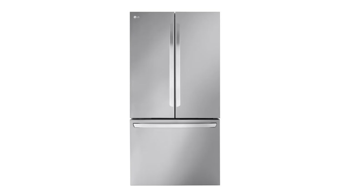 The extra-large fridge includes an internal water and ice dispenser.