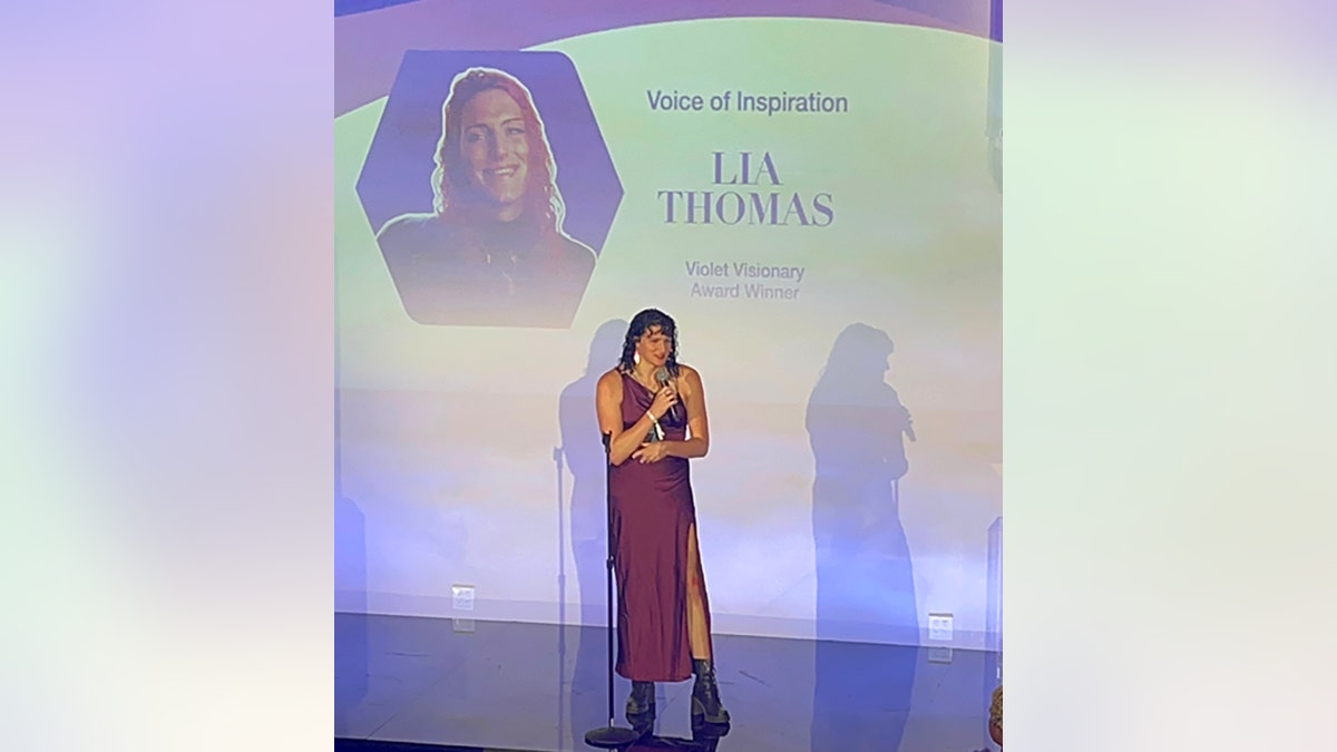 Lia Thomas speaks