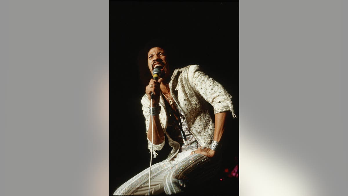 Lionel Richie performing with the Commodores. 