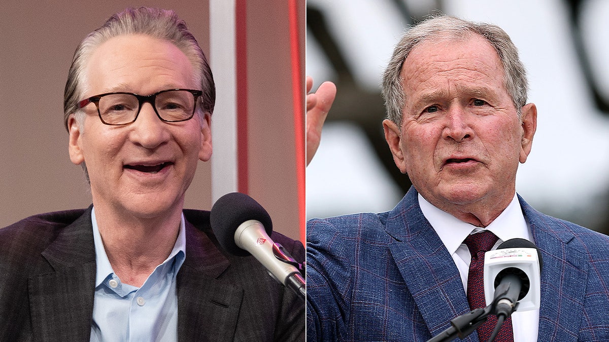 Bill Maher and former President George W. Bush