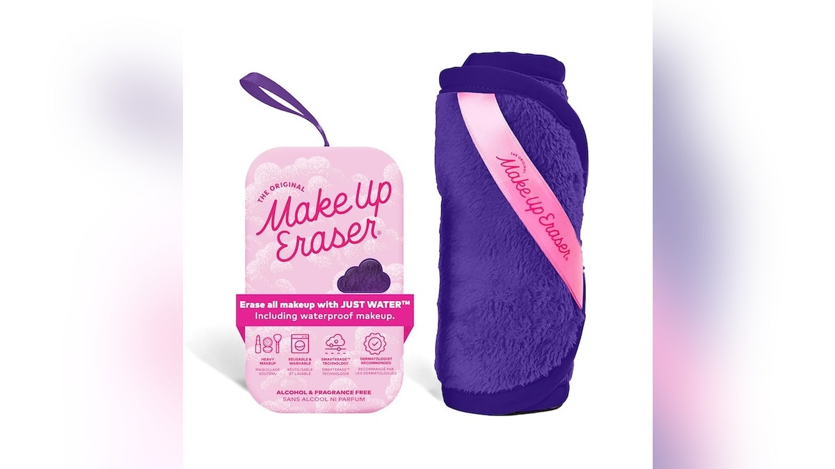 This easy-to-use make-up remover is reusable and machine-washable.