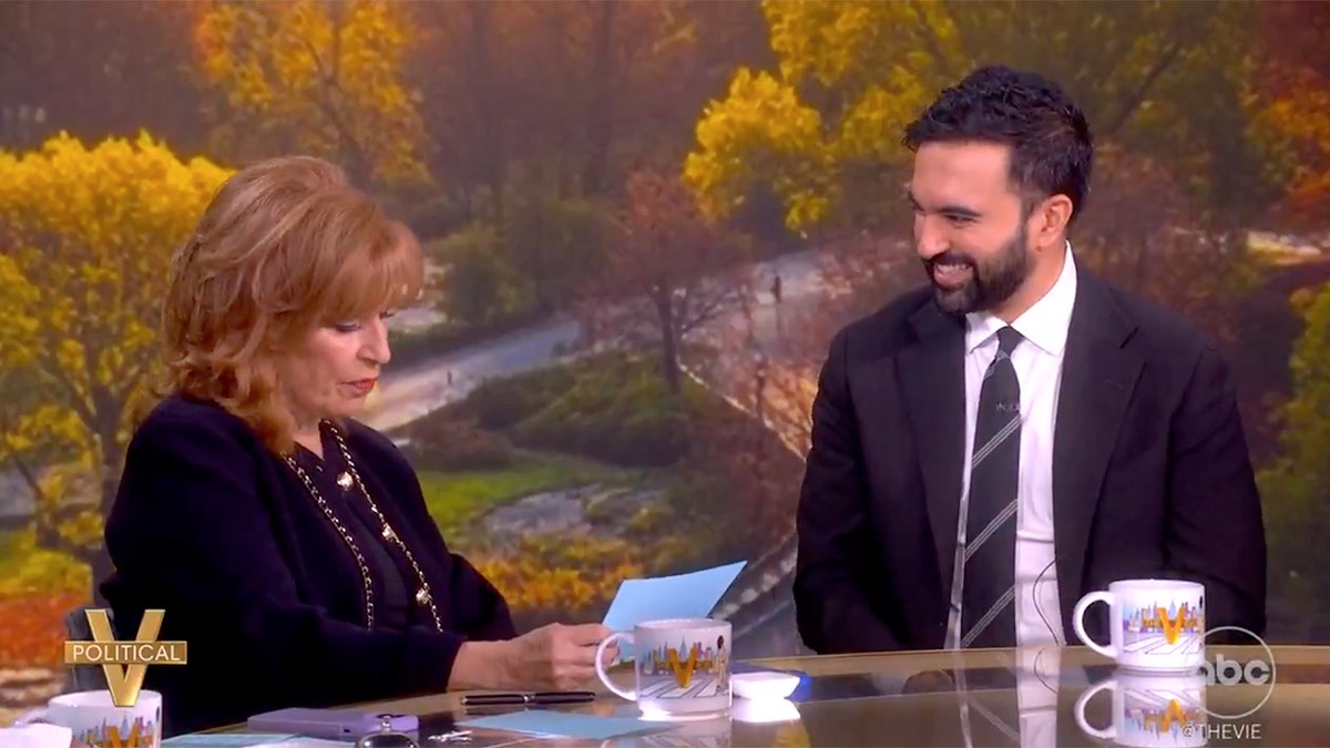 Joy Behar and Zohran Mamdani