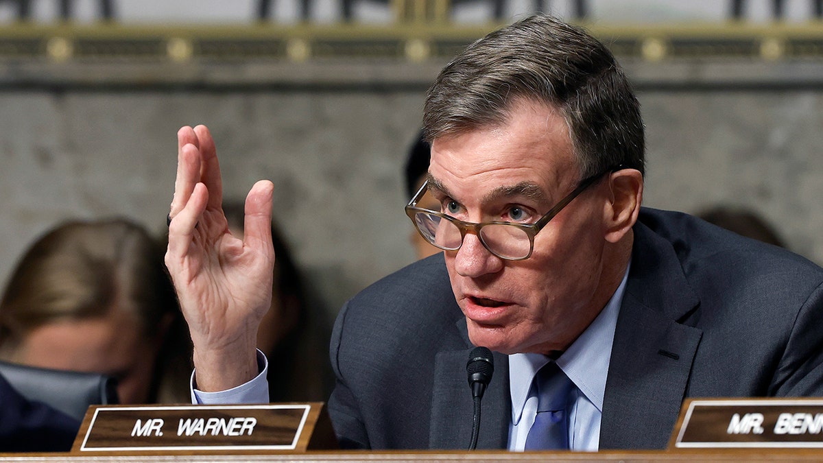 Mark Warner questions witness at hearing