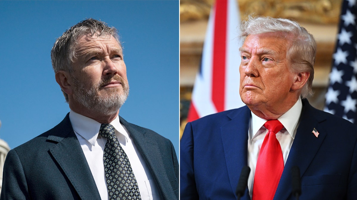Left: Rep. Thomas Massie; Right: President Donald Trump