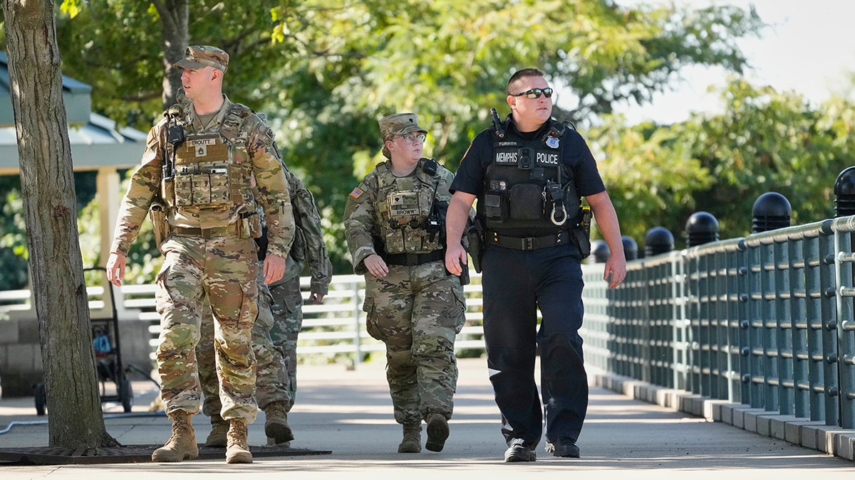 The National Guard patrols the Memphis streets amid President Donald Trump's deployment of federal law enforcement officers