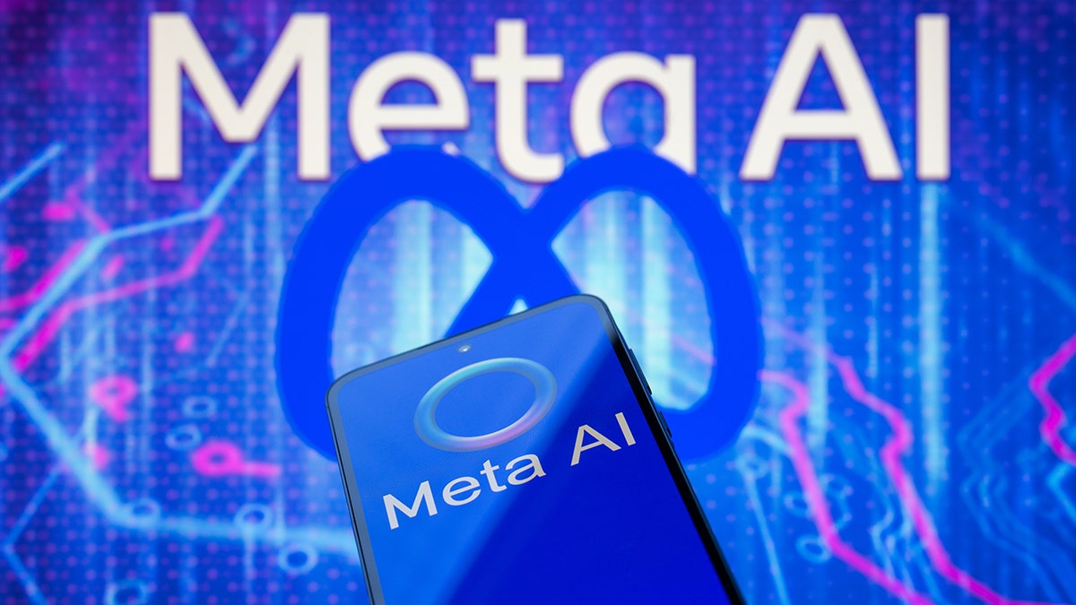 Meta AI logo.