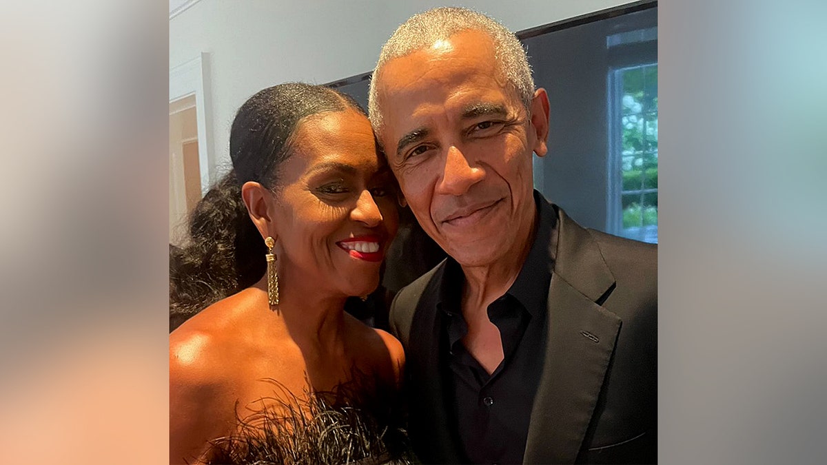 Barack and Michelle Obama share a personal photo together.
