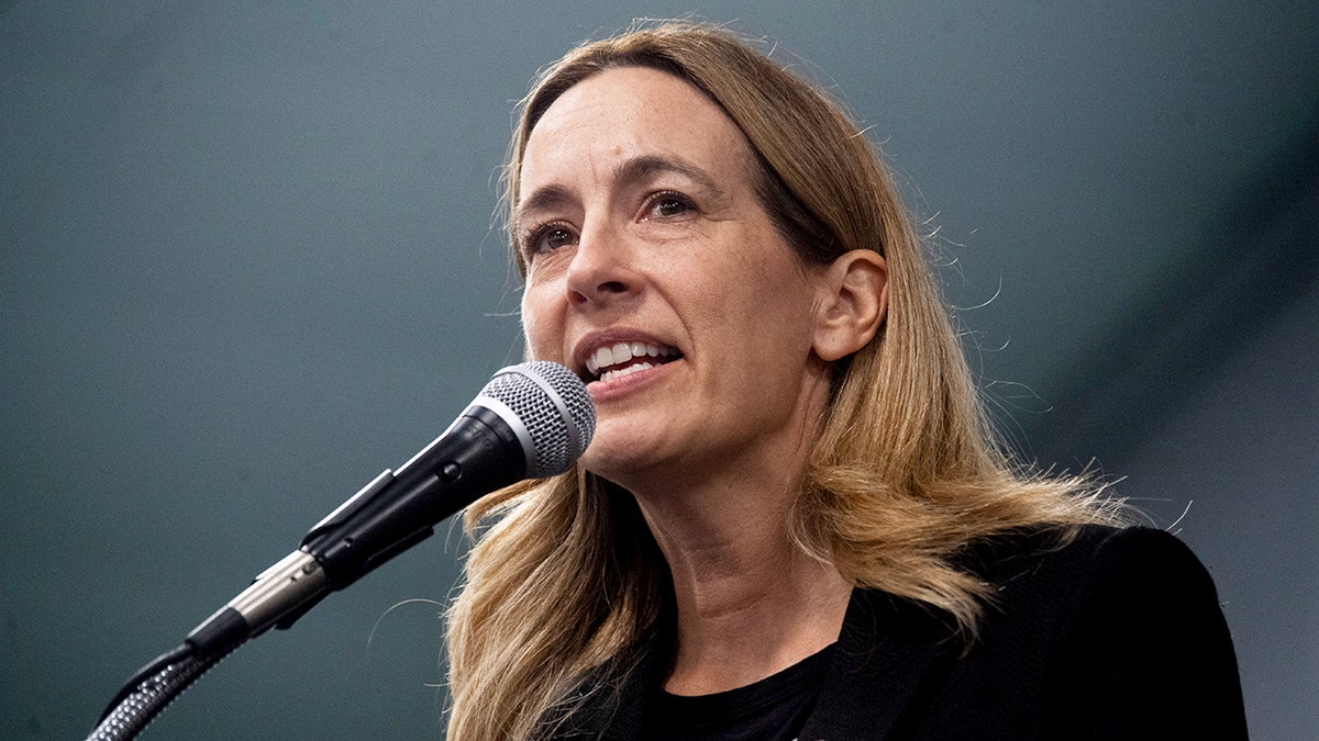 New Jersey Governor Mikie Sherrill speaks at campaign event