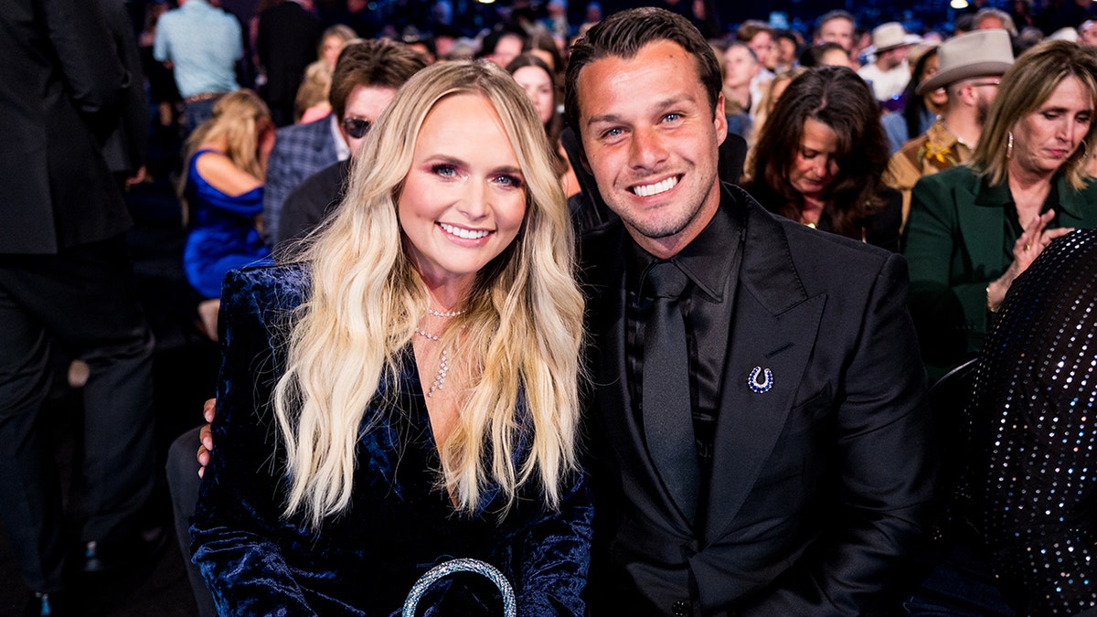 Miranda Lambert and her husband, Brendan McLoughlin at the ACM Awards in May 2025.