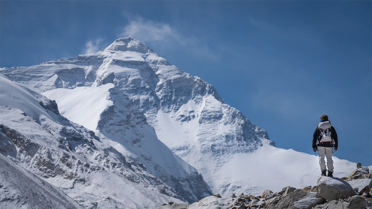 Mount Everest w Tybecie.