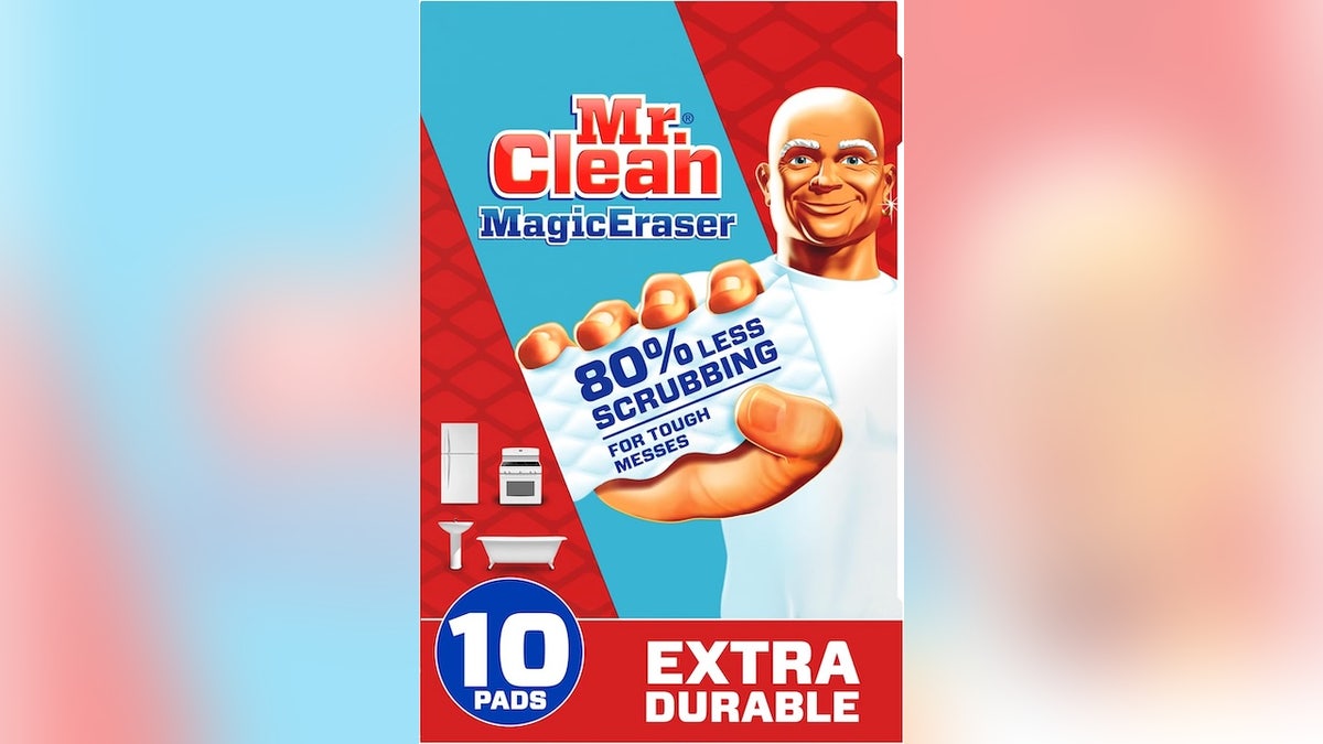 Clean up difficult messes with this sponge.