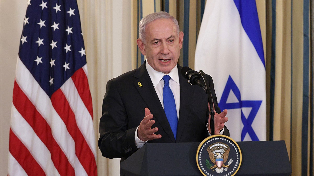 Prime Minister Bibi Netanyahu delivers speech